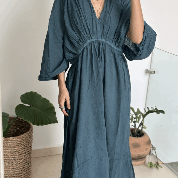 Vestido Tulipán Azul Marino